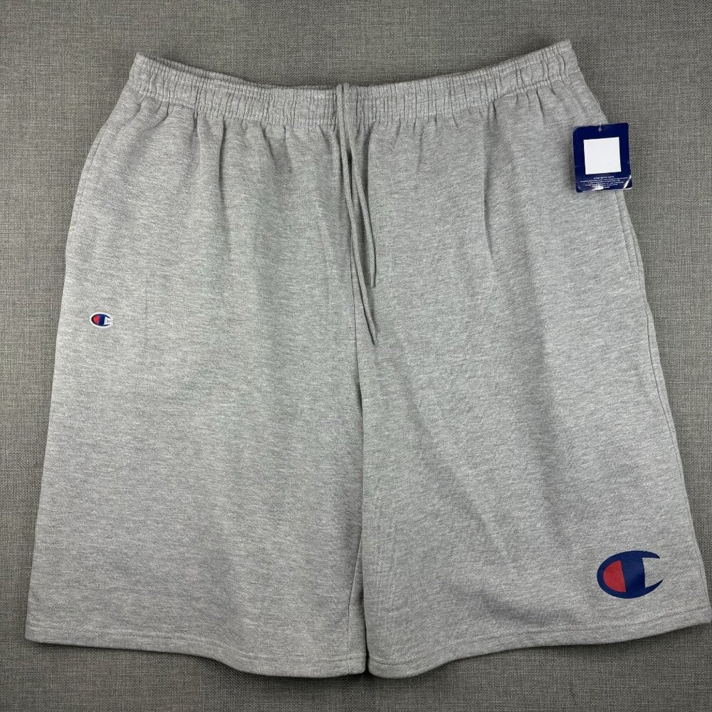 Champion Men's Big & Tall Athletic Shorts 2XL Gray